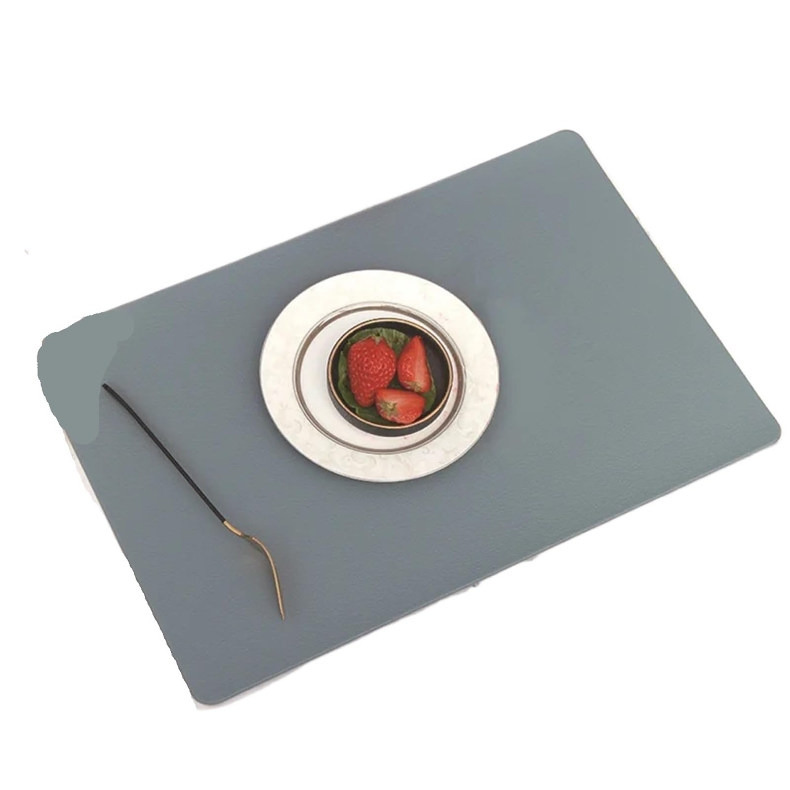 Napperon en Cuir PVC, Tapis de Table Cuisine, 4 pièces pour Table