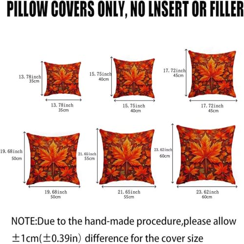 Housse coussin orange 65x65cm anti-tache pour protéger votre canapé