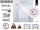 BIKE-label 3D Klo Toiletten Aufkleber Fun Toilettenschild Bitte bürsten WC 56 x 120 mm 900136-VA
