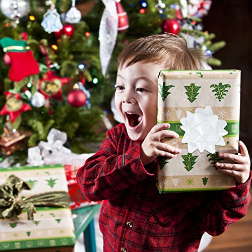 24 Large Gift Bows,3.5 Inches, Bows For Gift Wrapping And Presents,Christmas Bows,For Parties, Birthdays, Weddings Or Other Holidays. (White) #TOP4