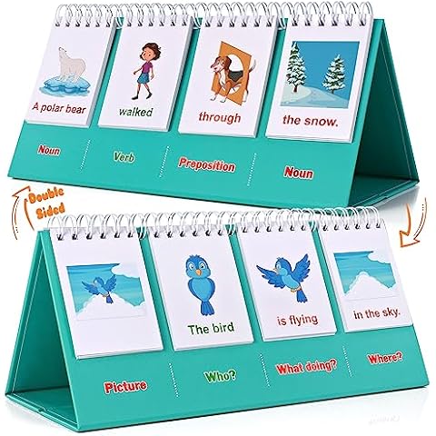 Sentence Building for Kids-Speech Therapy Materials, Kindergarten School Supplies, Preschool 1st 2nd Grade Classroom Must Haves for Homeschool Supplies, Special Education Toys and Games for Toddlers Cover