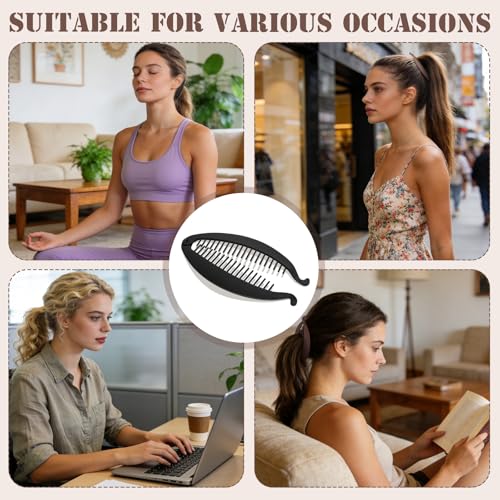 ProSuites 8PCS Pinzas para el cabello Banana para mujer miniatura 7