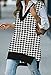Viottiset Women's Oversized Houndstooth V Neck Knit Sweater Vest Tunic Sleeveless Pullover Top Black Large