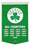 Boston Celtics Official NBA 24 inch x 36 inch Dynasty Banner Flag by Winning Streak