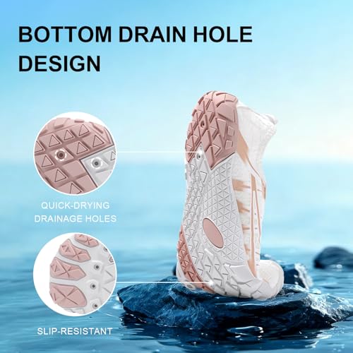 Image of ELETON Barefoot Shoes Women Men Footwear, Wide Toe Box Hiking Zero Drop Non-Slip Quick-Dry River Boat Pool Beach Water Shoes, Lightweight Swimming Running Walking Sneakers Unisex