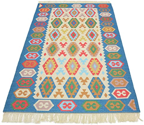 Image of Printed Rug Soft Floor Carpets with Anti Slip Backing for Living Room | Bedroom | Kids Room (Multi, 4x6 Feet)