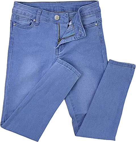 Image of ToBeInStyle Girl's Denim Easy Styling Classic Timeless Everyday Jeans Zip-Up Closure