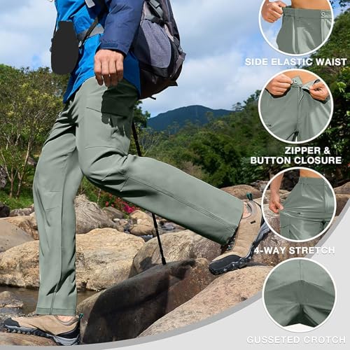 Men's Long Pants Cargo Multiple Functional Pockets Windbreaker Trousers Waterproof Lightweight Casual Pant Outdoor3