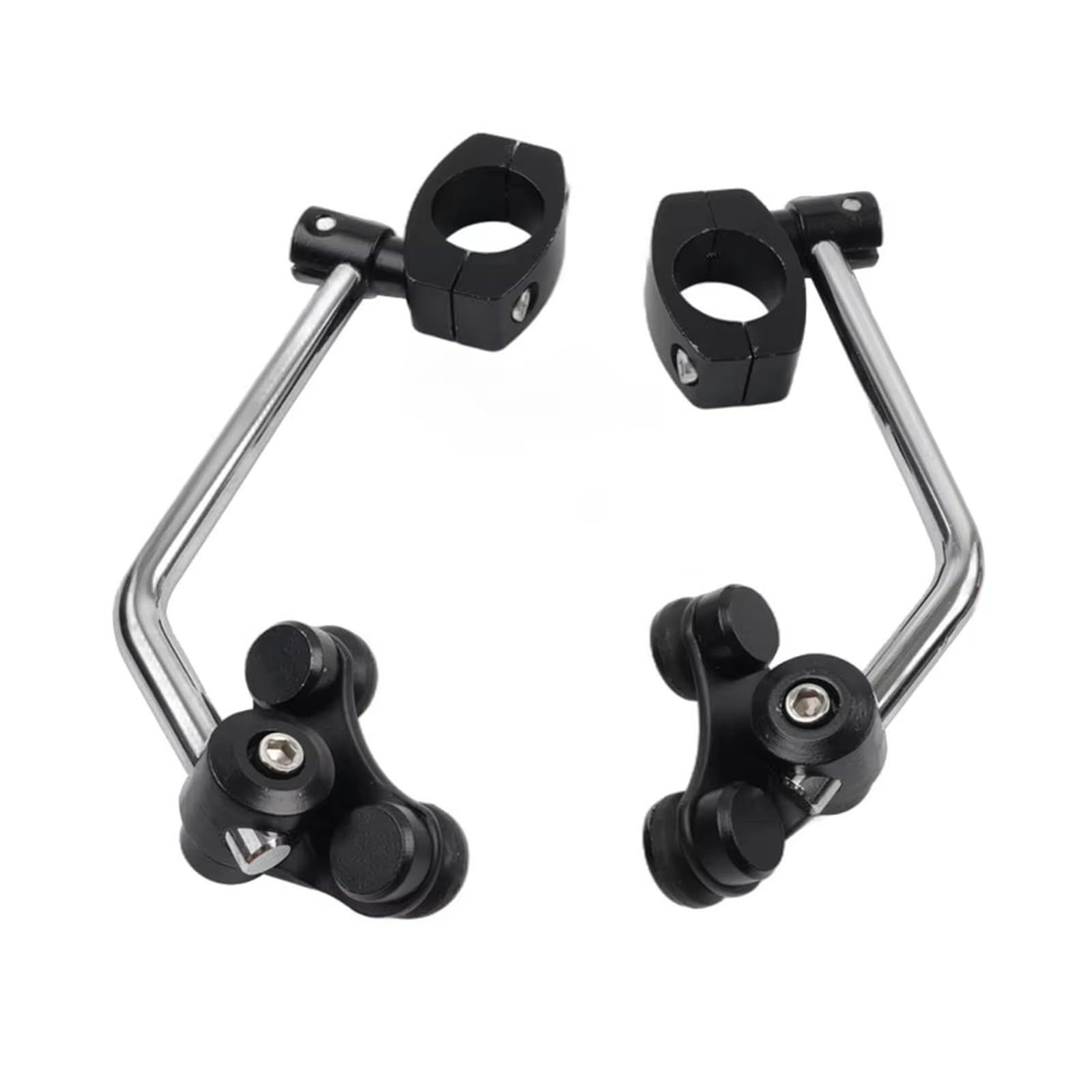 Saute Vent Moto Kit De Fixation Universel pour Pare-Brise De Moto, Support De Pare-Brise pour Guidon De 25 Mm Pare Brise Moto