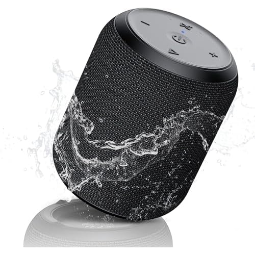 NOTABRICK Bluetooth Speakers, 15W Portable Speakers Bluetooth Wireless V5.0 with Stereo Sound, Active Extra Bass, IPX6 Waterproof Shower Speaker, Double Pairing, for Party, Home Theater, Game Theater