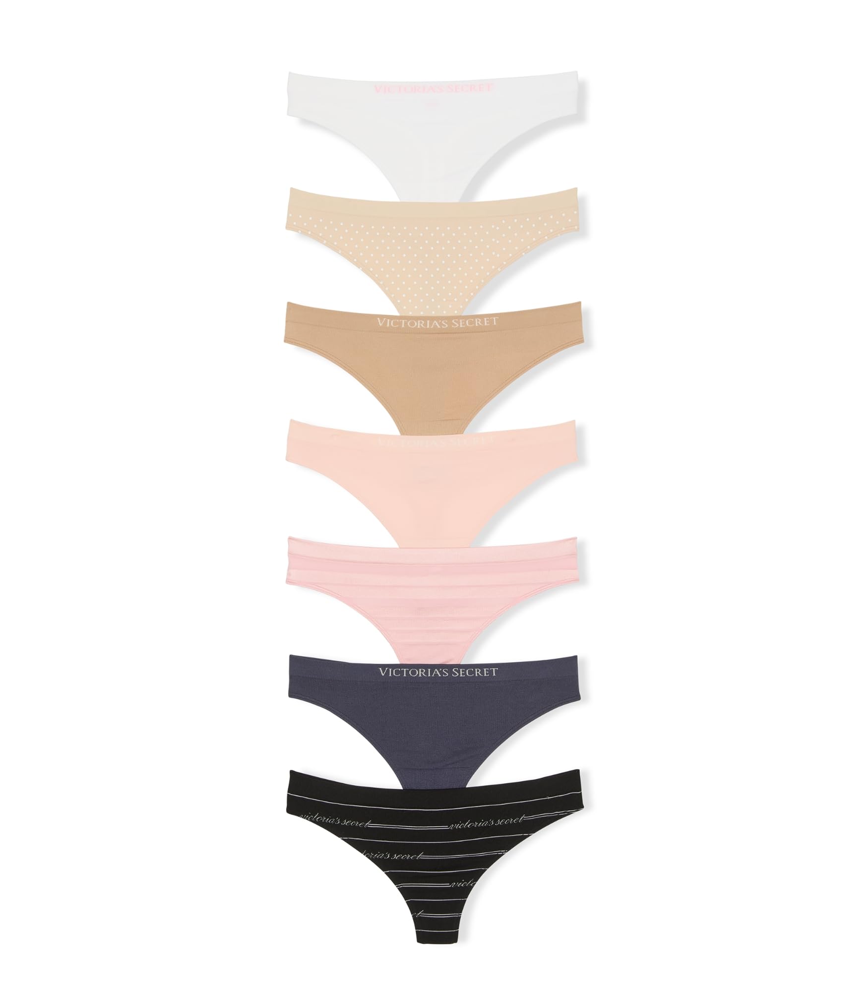 Victorias Secret Womens Seamless Thong Underwear Panties for Women Multi Pack XS-XXL