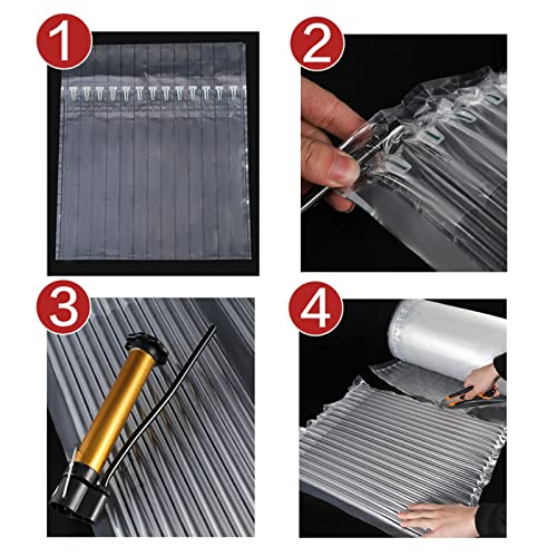 50M Inflable Air Buffer Embalaje de plástico Bump Relleno de columna de aire Bolsa de burbuja protectora Anti-presión Shock Express Mail Bags (40CMX50M)