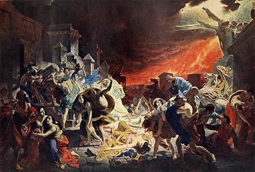 Pinturas famosas en lienzo: cuadro Distruzione di Pompei de Karl Pavlovich Bryullov 60x90