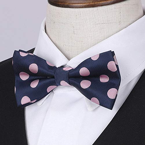 Image of HISDERN Bow Ties for Boys Pre Tied Toddler Bow Tie Adjustable Kids Bowties Clip On Fun Patterned Bowties for Wedding Party