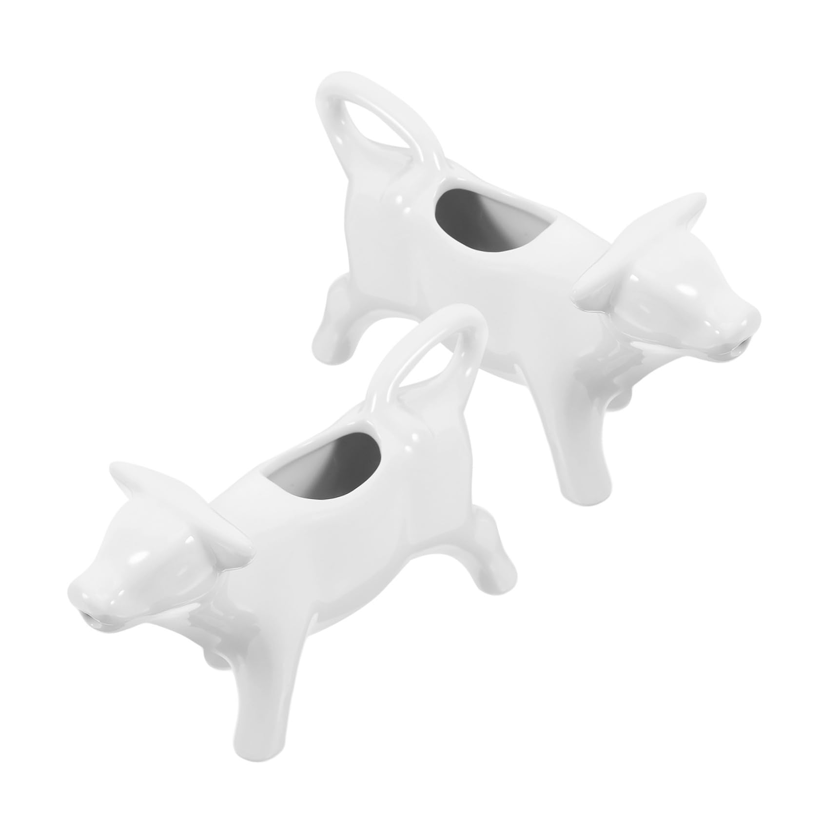 Pichet à lait en céramique d'animal Toyvian pour café et thé en lot de 2