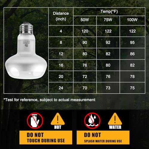 Image of Reptile Heat Lamp 4Pack 100W, Intense Basking Spot Light Bulb with UVA, Simulate Natural Daylight Heat Bulb for Reptile, Turtle, Bearded Dragon, Lizard, Tortoise, Gecko, Snake