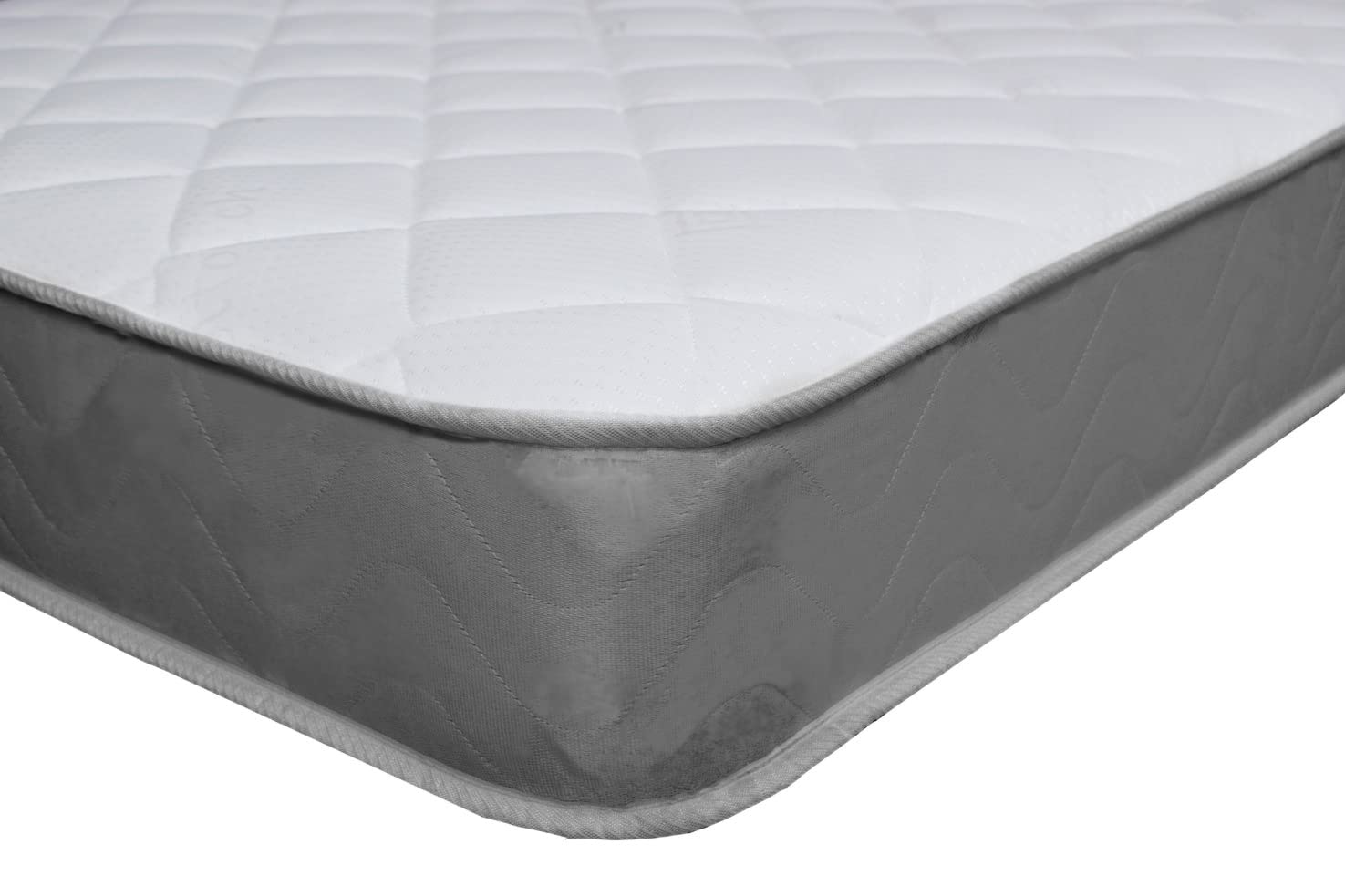 Starlight Beds Cooltouch Diamond Grey Small Single Mattress, Value Sprung Memory Foam Mattress, Soft, 18cm Deep (75cm x 190cm)