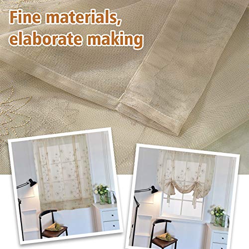 Roman Blinds Voile Tenda Tenda Voile Sheer Tie Up