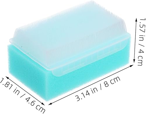 Miniatura 2 de 2 piezas de terapia de cepillo sensorial suave, herramientas de masaje táctil ergonómico para adultos para baño y relajación, diseño de esponja