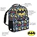 DC Comics Kids Batman Backpack - Batman, Superman, The Joker Superhero Bookbag for Boys Girls Toddlers and Adults - Laptop and Lunchbox Compatible School Bag (Batman Black)