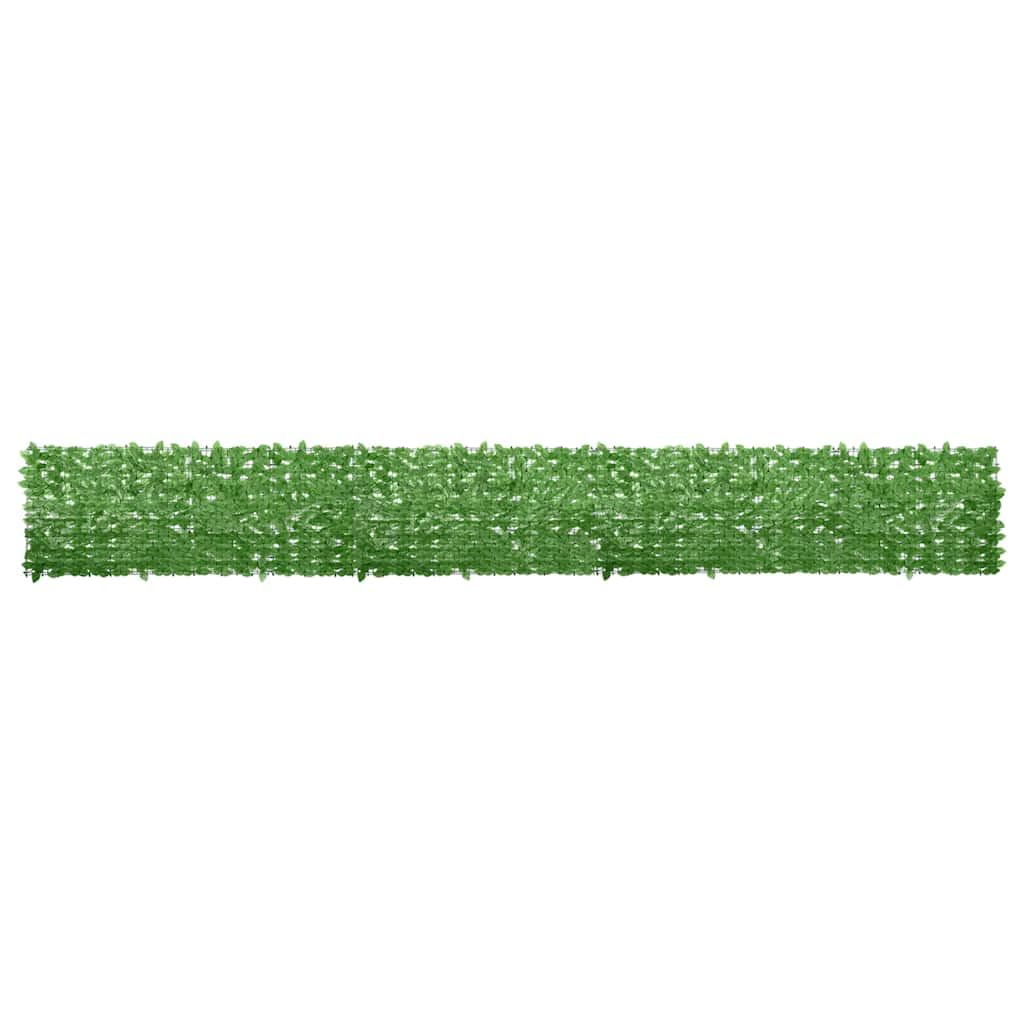 Écran de balcon feuilles vert 600x75 cm en polyéthylène résistant