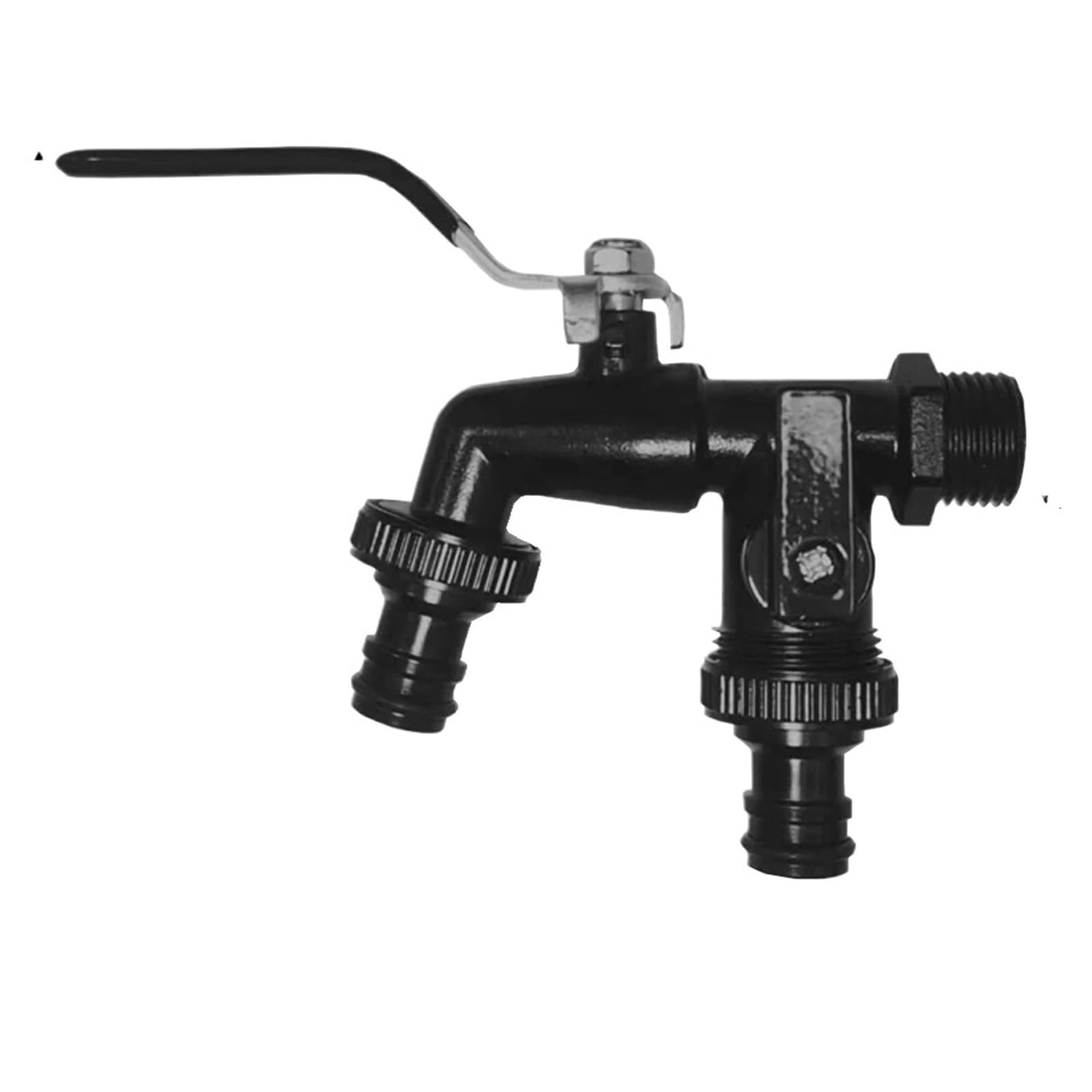 Outside Tap Garden Tools Brass Water Faucet 1/2" Outside & Inside Used Easy Turn On/Off Lever Handle Watering Supply Taps Ball Valve(Color-02)