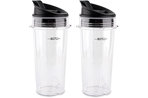 Anbige Ninja Cups for Blender 16 oz with 2 Sip & Seal...