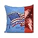 Amerykańskie samoloty pociągi samochody flaga dumna cekinowa poszewka na poduszkę prezent, poduszka dekoracyjna dwustronna poszewka na poduszkę 40 x 40 cm (z wkładką)