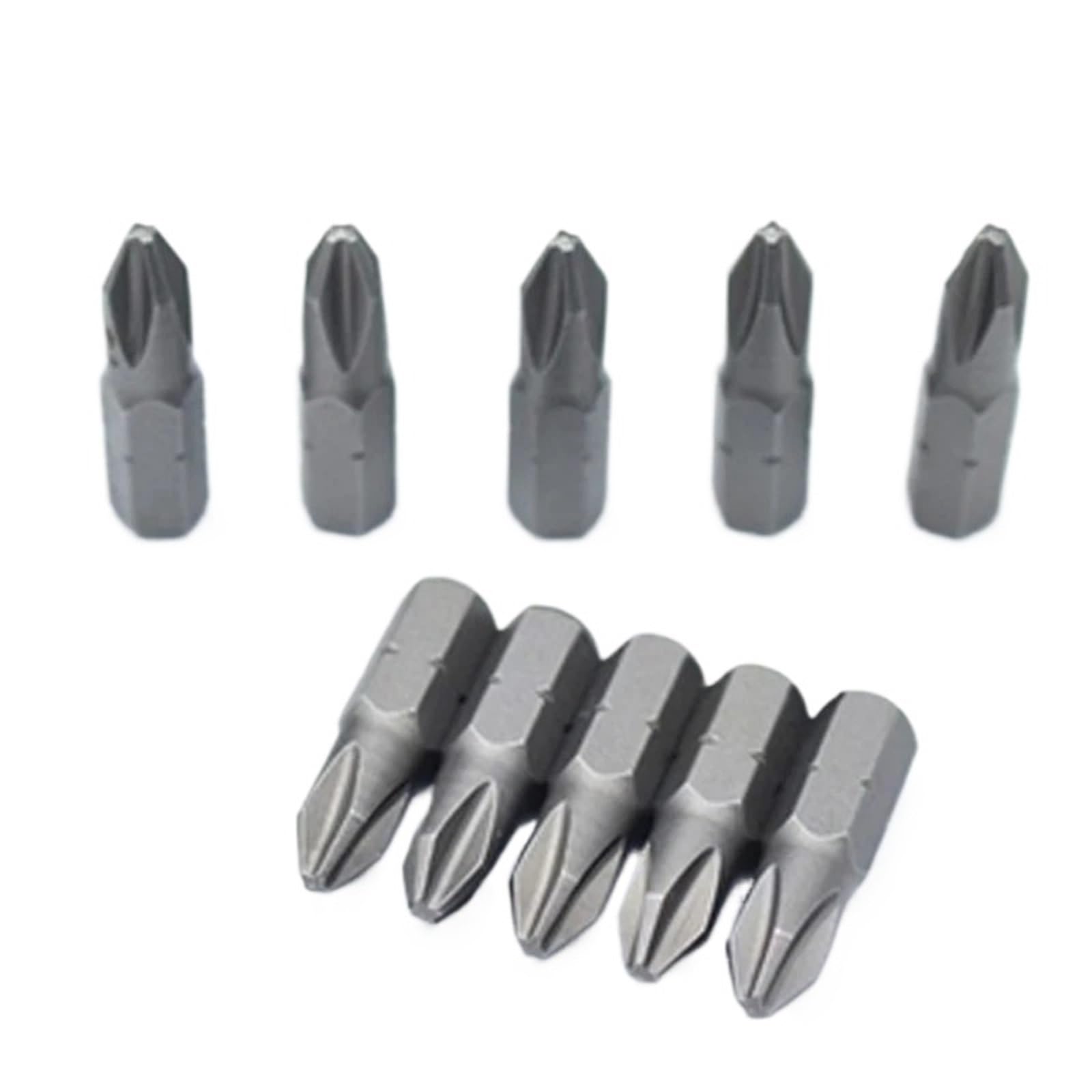 Zestaw bitów krzyżakowych 1 calowy PH0 PH1 PH2 PH3 Phillips S2 Stal 1/4 cala 6,35 mm chwyt sześciokątny Zestaw przedłużek(10PCS PH2 SET)