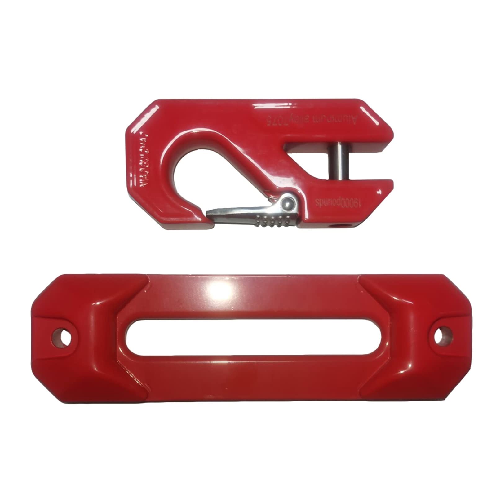 PortablPractical zaczep do przyczepy hak w kształcie haka samochodowego metalowy hak holowniczy zaczep hakowy hak holowniczy tylnego zderzaka ze stopu aluminium (kolor: czerwony)