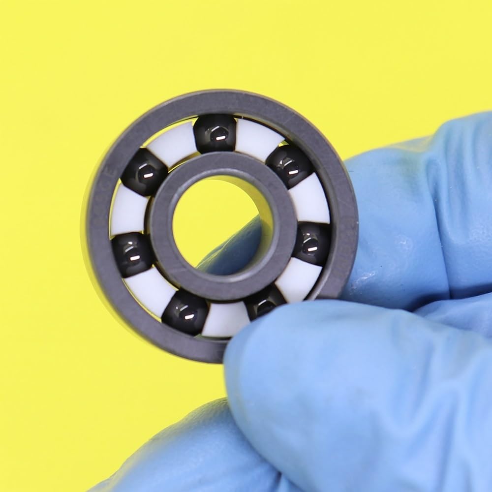 ZBJGBUIA 608 Full Ceramic Bearing 8 * 22 7 mm Si3N4 Material 608CE All Silicon Nitride Ball Bearings