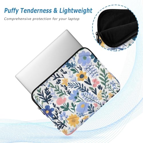 Funda para laptop 13-14 pulgadas con diseño floral multicolor miniatura 5
