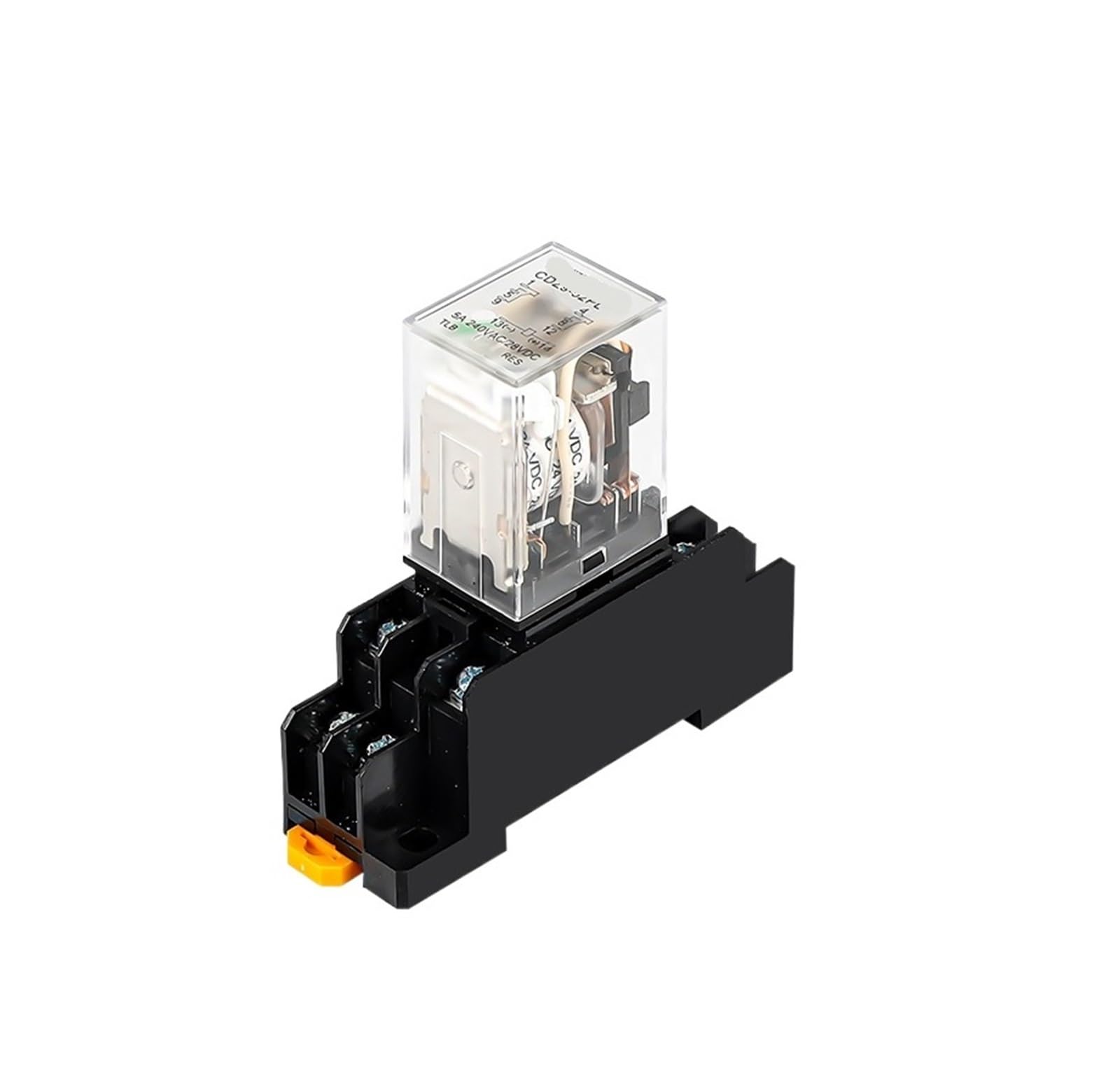 Interruptor electromagnético CDZ9-52PL con base y bobina DC24V para conmutación estable 4
