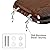 Deewow Elongated Toilet Seat Heavy Duty, Veneer Natural Standard Wooden Toilet Seat, Dark Walnut Toilet Seat Elongated, Wood Oval Toilet Lid with Chrome Hinges, Easy Clean, Quick-Assembled