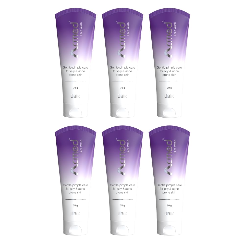Acmed Pimple Care Face Wash for Acne Prone Skin (70grams) : Pack of 06