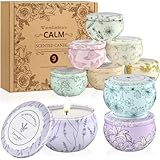 WarmEmbrace Scented Candles, Candle Set of 9, Long-Lasting Candles for Women, Candle Present Set for Birthday...