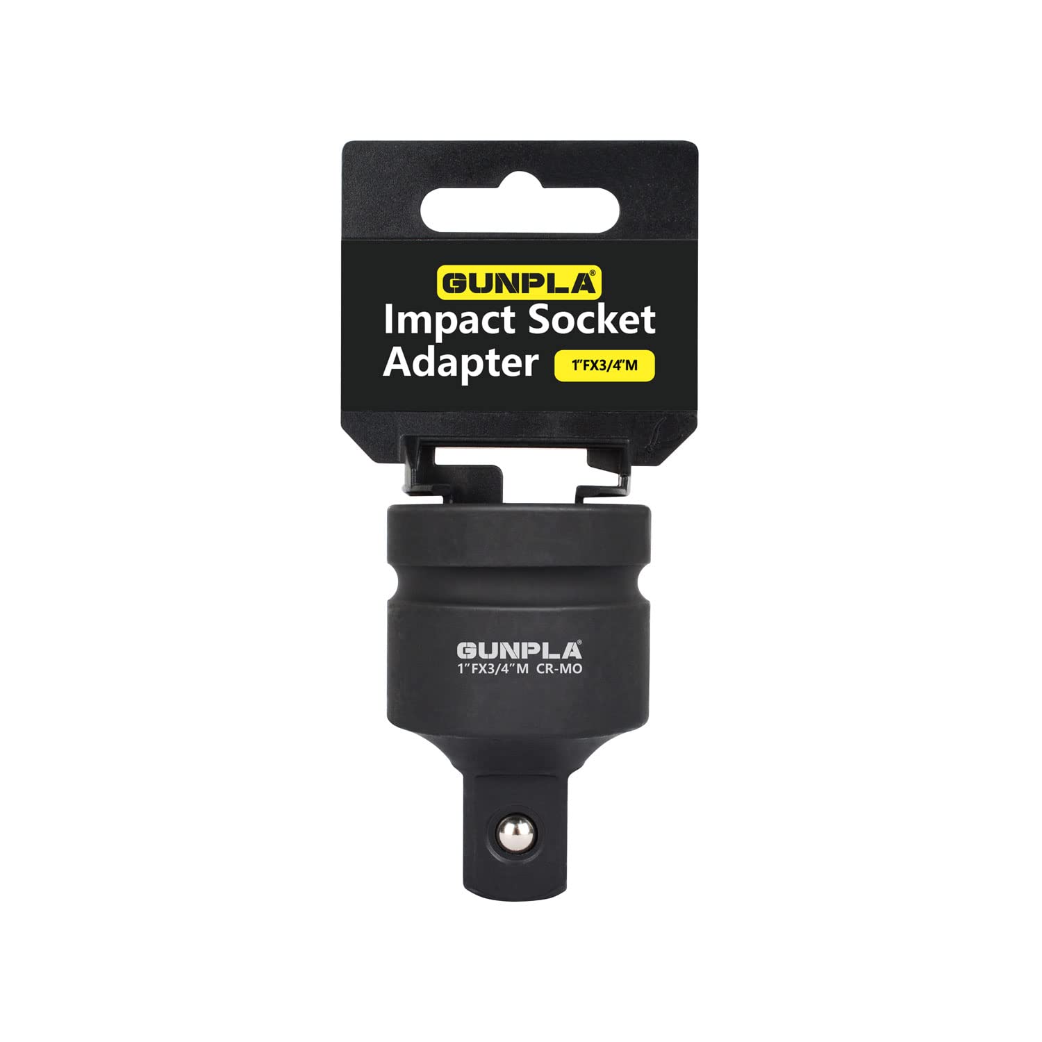 GunplaImpact Socket Adapter Chrome Molybdenum Steel 1 Inch Square Drive Female 3/4 Inch Drive Male, Ball Detent End Adapters for Wrenches, Breaker Bars Ratchets