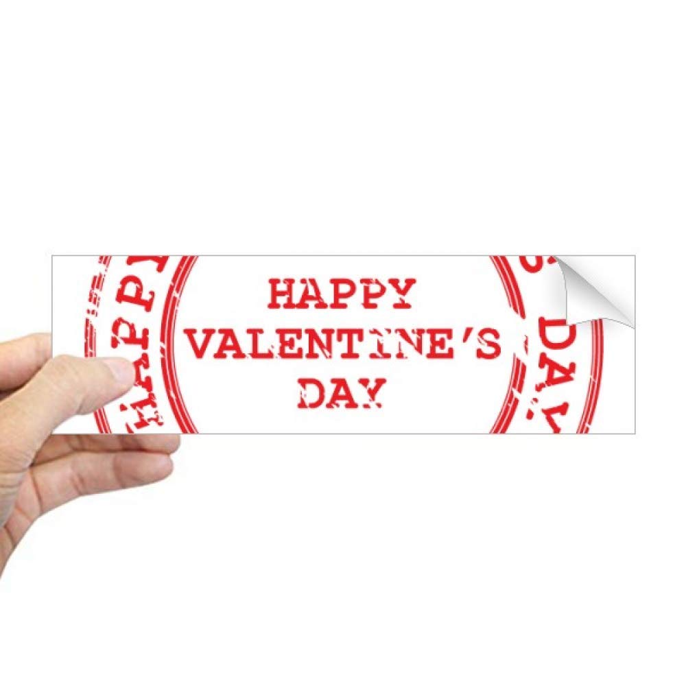 Autocollant de fenêtre Saint-Valentin rouge rectangulaire sans trace pour vitres