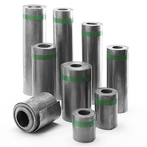 Ashbrook Roofing Lead Sheet Roll, Heavy-duty, Silver, 210mm x 2m