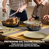 Ninja CRISPi Freidora de Aire portátil, 3,8 l, 4 en 1, freír con Aire, Asar, Mantener Caliente y gratinar, compacta, Incluye 2 recipientes de Vidrio extraíbles y Tapas, 1700 W, Piedra, FN101EUST - 12