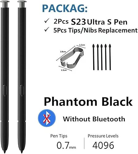Miniatura 2 de 2 bolígrafos S23 Ultra S, lápiz capacitivo compatible con Samsung Galaxy S23 Ultra S Pen (sin Bluetooth) + puntas (verde)
