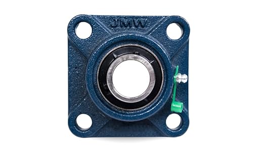 Jeremywell Ucf205-16 Pillow Block Bearing 1 Inch Bore, Square, 4-Bolt Flange Mounted, Solid Base, Self-Alignment (2 Pcs) #TOP1