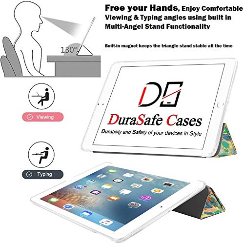 Image of DuraSafe Cases for iPad Mini 7.9 Inch 3rd 2nd 1st Gen [ Mini 3 Mini 2 Mini 1 ] A1599 A1489 A1432 A1599 A1489 A1432 MGYE2HN /A Smart Adjustable Stand Feature Printed Sleek Design Flip Case - Damask