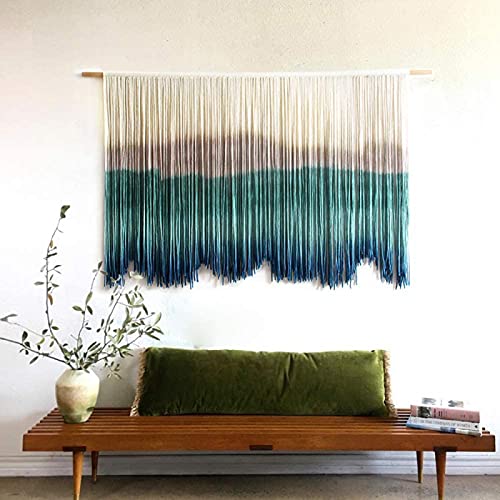 Esgt Handmade Macrame Wall Hanging Woven Wall Art Macrame Tapestry Boho Wall Decor- Textile Wall Hanging Hand-Dyed Tapestry Decorative Cloth #TOP3
