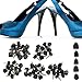 60PCS Plaques de Talon Réparation des Chaussures de Talon Haut Clou Talon Pièces de Remplacement