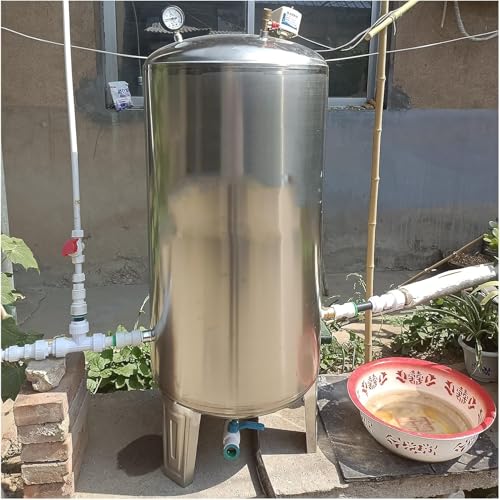 Circa l'installazione: Si prega di abbinare la pompa autoadescante o la pompa sommergibile secondo la situazione reale (Nota: Pompa dell'acqua del pozzo non inclusa). Può essere collegato con lo scaldabagno, la lavatrice, l'energia solare e altre attrezzature con il serbatoio automatico di pressione dell'alimentazione dell'acqua senza torre, che può essere utilizzato per la vita domestica Acqua, acqua industriale/agricola/animale, pressurizzazione dell'acqua del rubinetto, irrigazione del