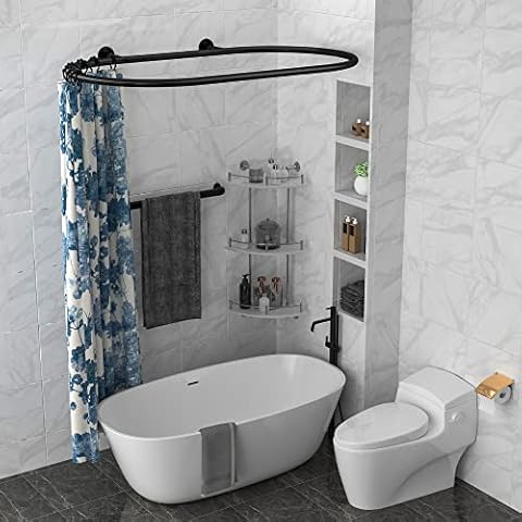 Sikaiqi Aluminum Oval Shower Curtain Rod Cover