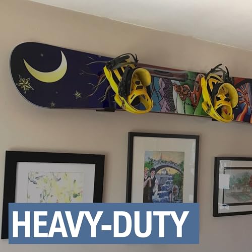 Image of StoreYourBoard Surfboard Wall Mount Rack, Holds 4 Boards, Padded Arms