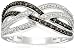 Sterling Silver Diamond Crisscross Ring (1/7 cttw, J-K Color, I2-I3 Clarity)