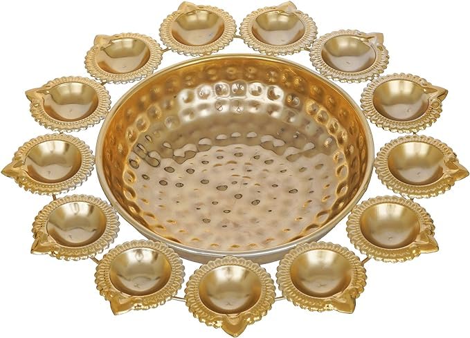 Creative Brass Collection CBC Gold Polish Diya Shape Flower Decorative Diya Urli Bowl for Home Handcrafted Bowl for Floating Flowers and Tea Light Candles Home,Office and Table Decor Items (B0D3LXGNSD) Amazon Price History, Amazon Price Tracker